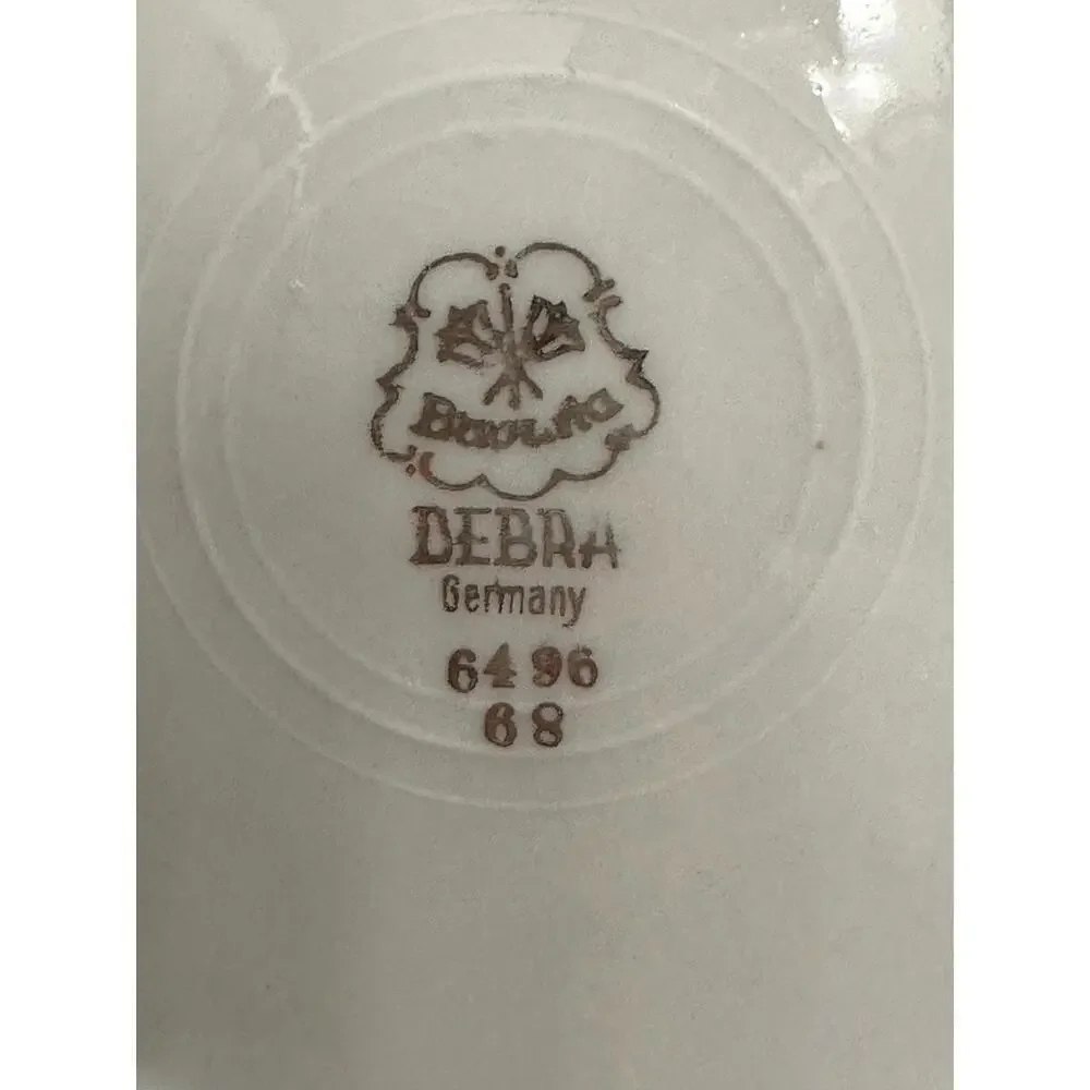 Vintage Hand Painted Bavaria Debra Porcelain Bird Plate Made In Germany